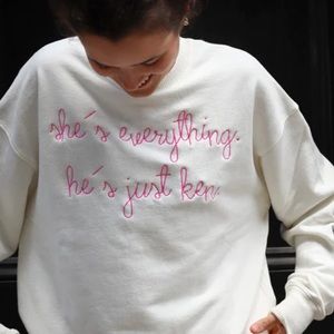 Lingua Franca Barbie sweatshirt - XS BNWT